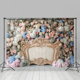 Aperturee - Aperturee Sweet Hydrangea Fresh Photography Headboard Backdrop